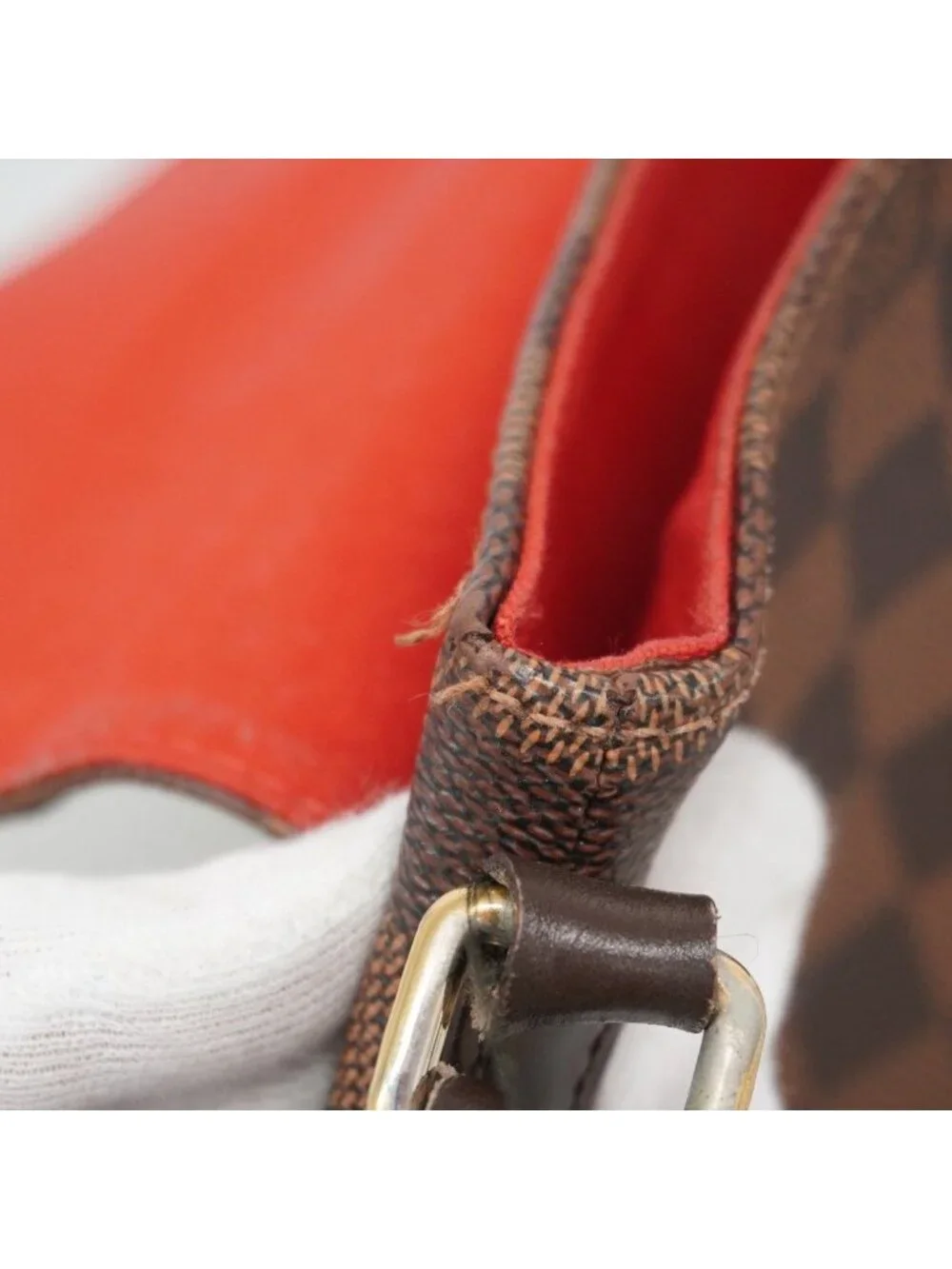Louis Vuitton Shoulder Bag Damier Bergamo MM Ebene